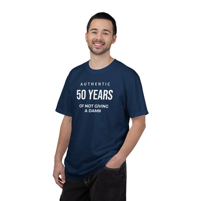 Many Years of Not Giving a Damn T-Shirt — Funny Custom Age Birthday Tee