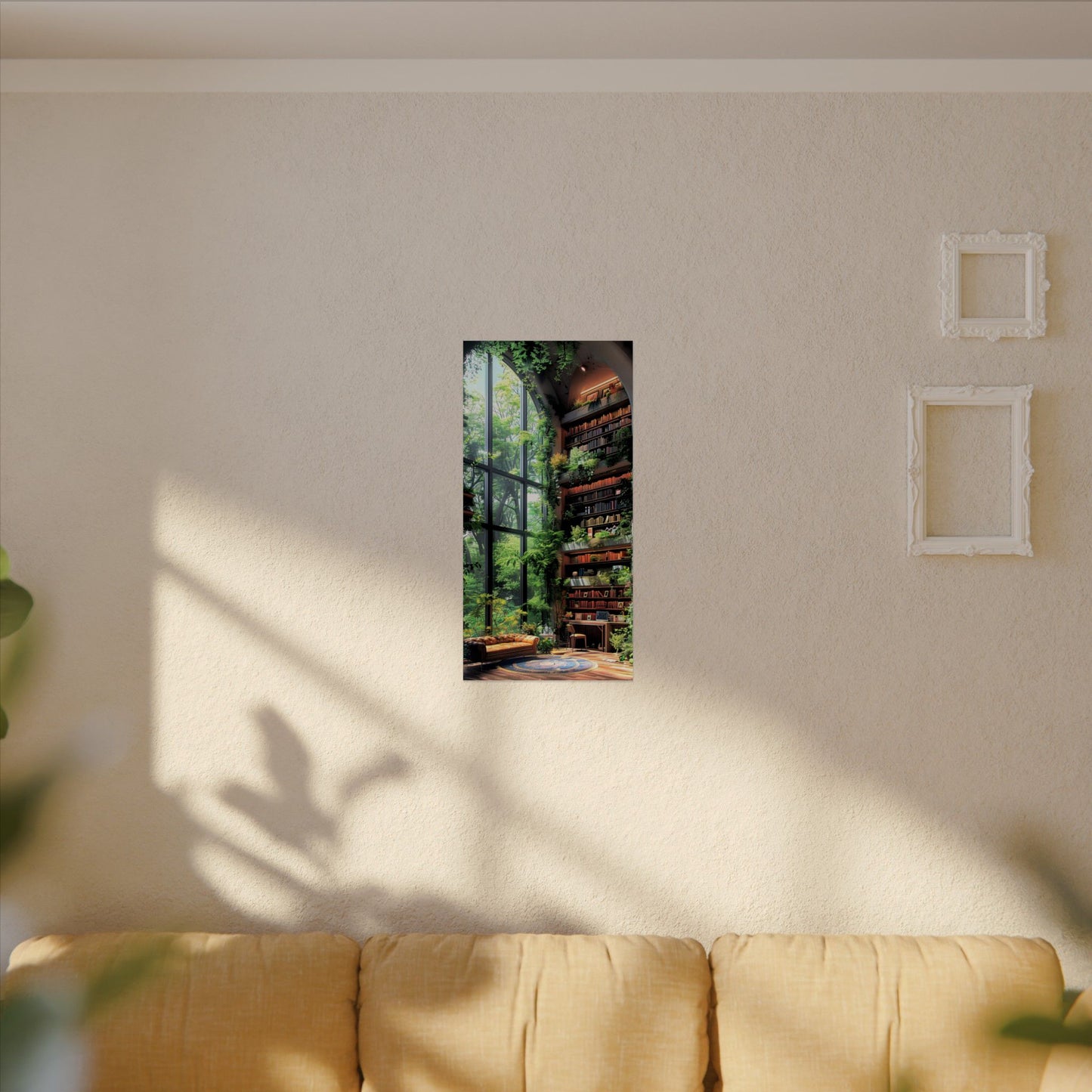 Watercolor Botanical Poster, Nature Wall Art Decor, Eco-Friendly Gift for Book Lovers, Home Office Decoration, Matte Print