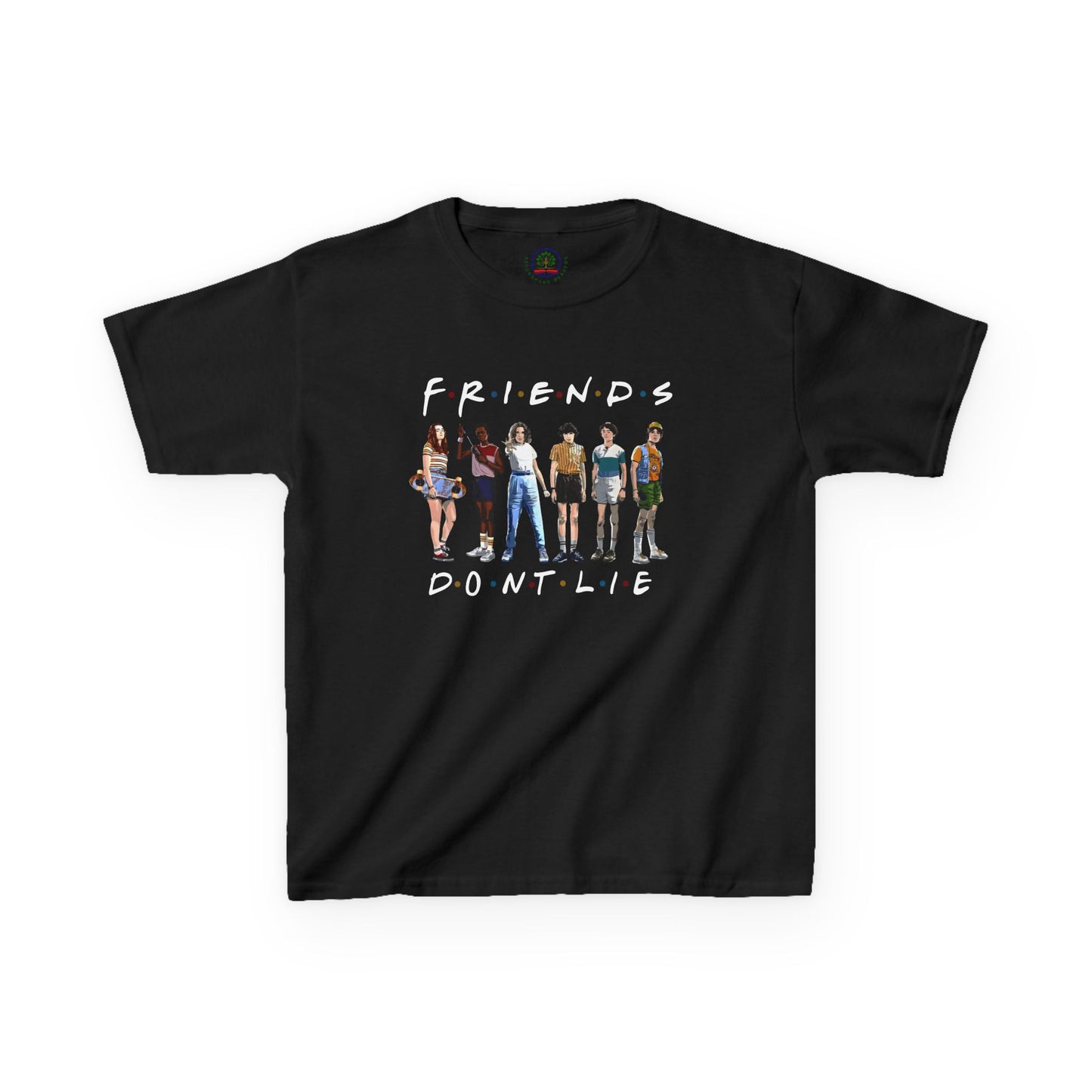 Friends Don't Lie Kids Tee, 80's Vibe, TV-Inspired, Stranger Valentine Gift Children's size - Secondhand Readers