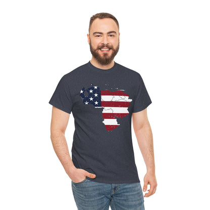 Venezuelan American Pride T-Shirt | Venezuelans in USA Tee