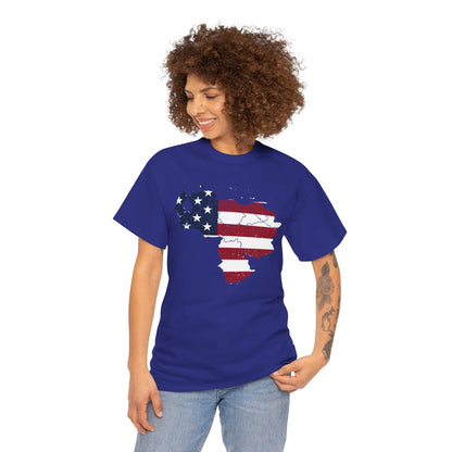 Venezuelan American Pride T-Shirt | Venezuelans in USA Tee