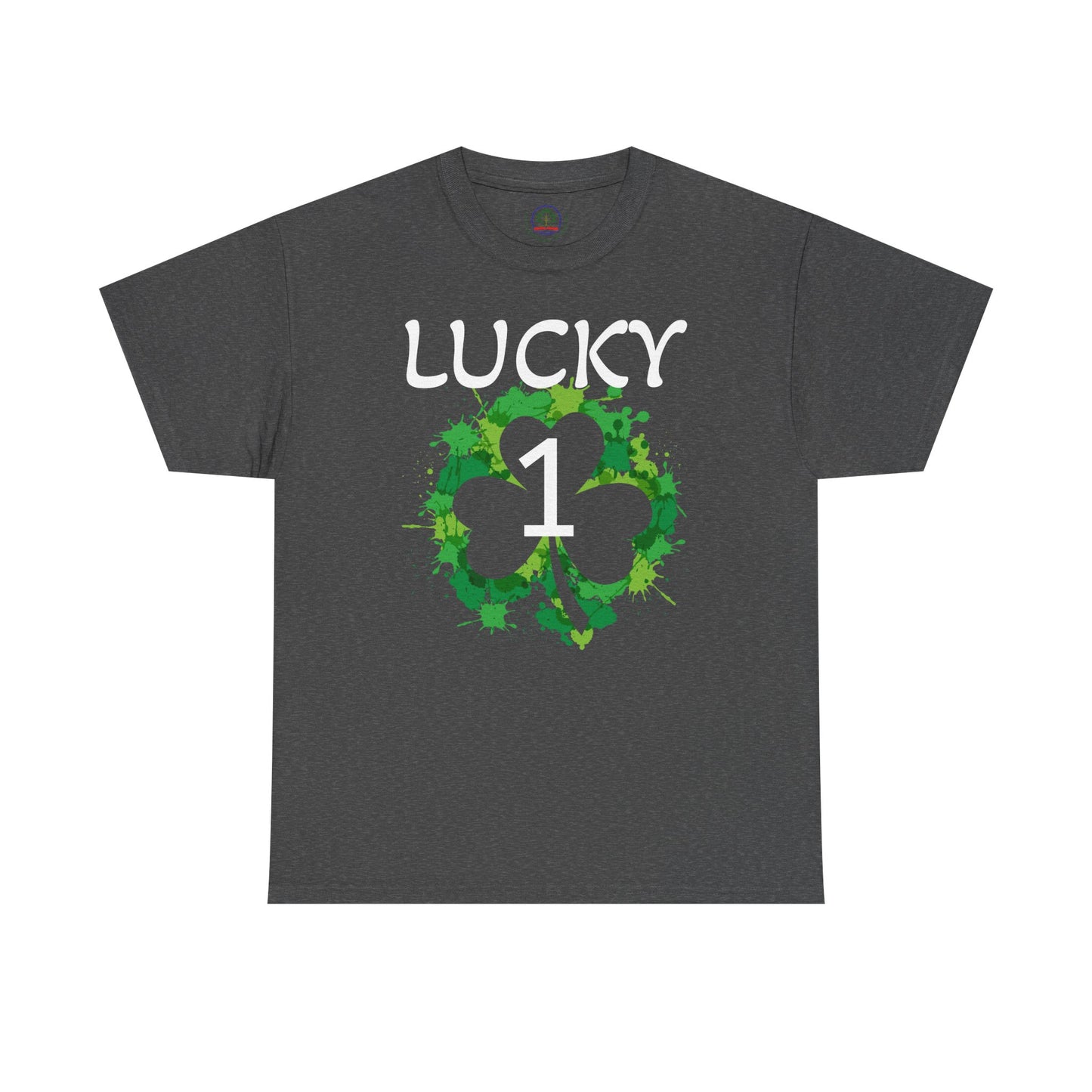 Lucky 1 St. Patrick's Day Clover T-Shirt | Irish Shamrock Design