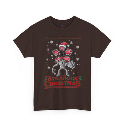 Stranger Christmas Demogorgon Tee | Holiday Horror T-Shirt Retro