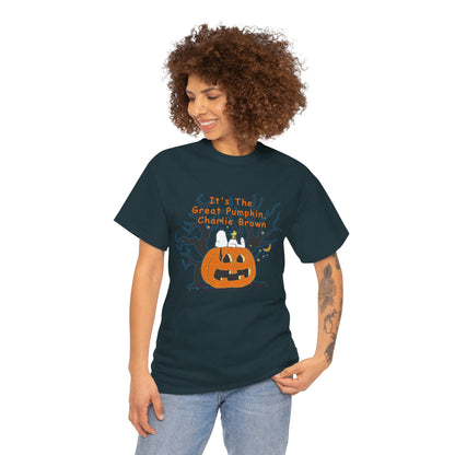 Pumpkin Tee, Spooky Fall T-Shirt, Halloween Charlie Brown Shirt, Snoopy - Secondhand Readers