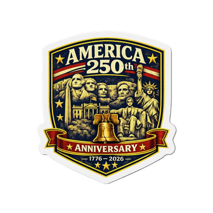 America 250th Anniversary Crest Die-Cut Magnet | 4th of July USA, Patriotic