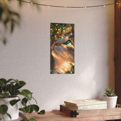 Enchanting Cat Art Posters, Watercolor Decor for Cat Lovers, Aesthetic Wall Art