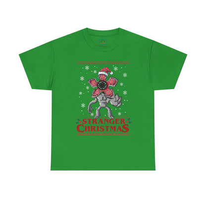 Stranger Christmas Demogorgon Tee | Holiday Horror T-Shirt Retro