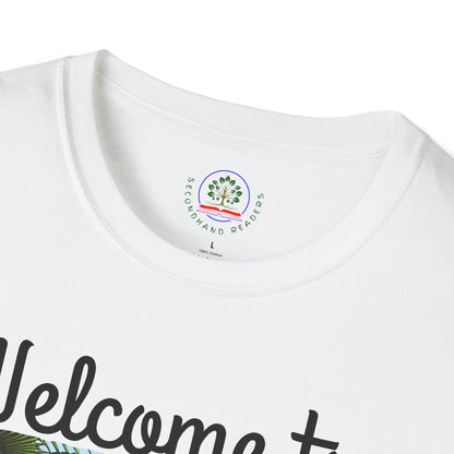 Welcome to My Garden Unisex T-Shirt - Funny Woman Watering Jungle Tee, Plant