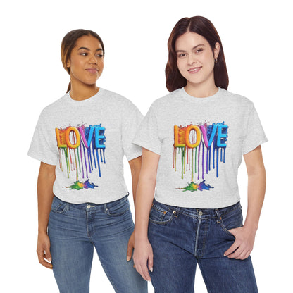 Rainbow Love Pride Unisex Tee - LGBTQ T-Shirt, Pride Apparel, LGBTQ Clothing