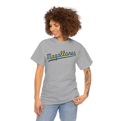 Venezuelan Navegantes del Magallanes baseball fan T-shirt, unisex softstyle shirt featuring team logo and vibrant colors.