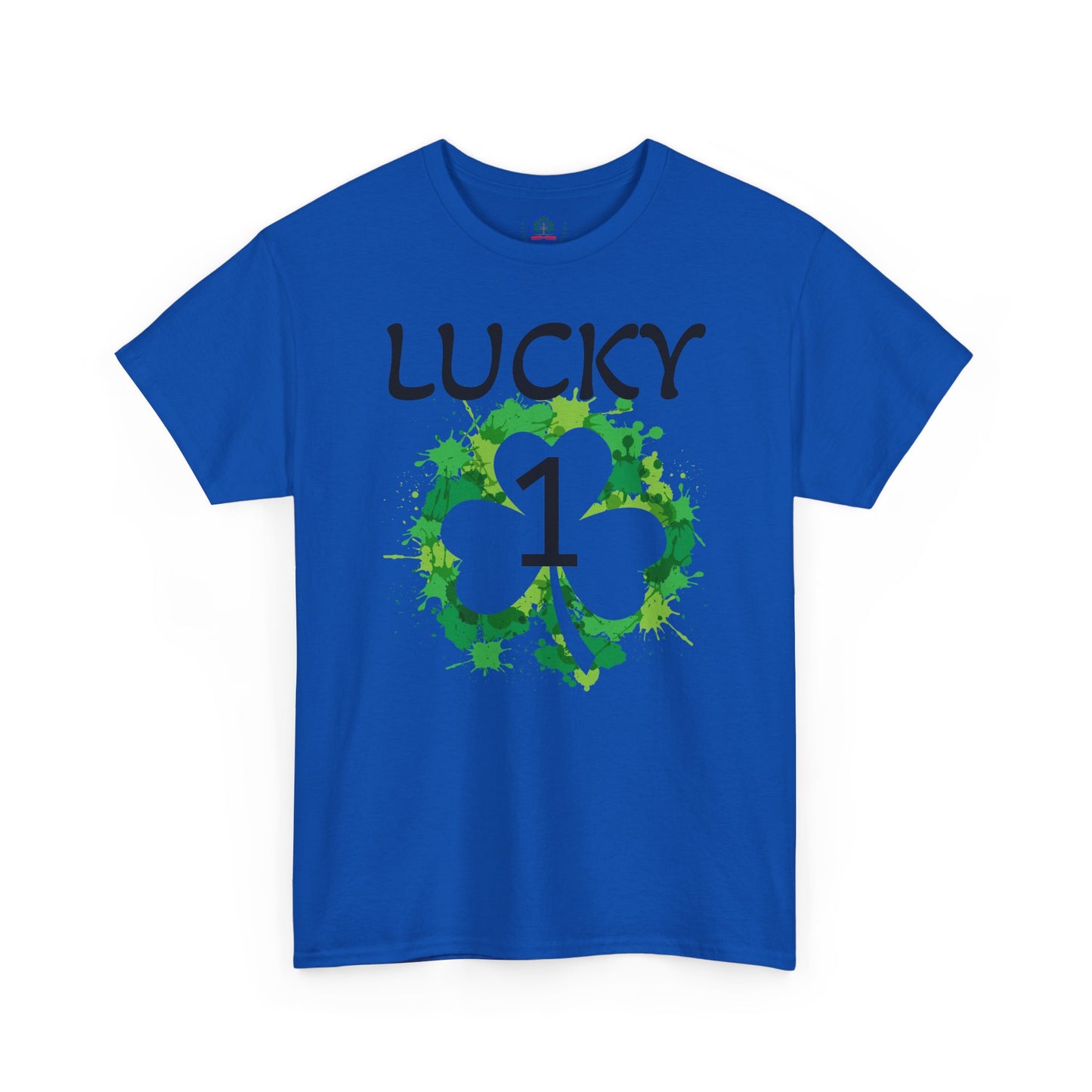 Lucky 1 St. Patrick's Day Clover T-Shirt | Irish Shamrock Design