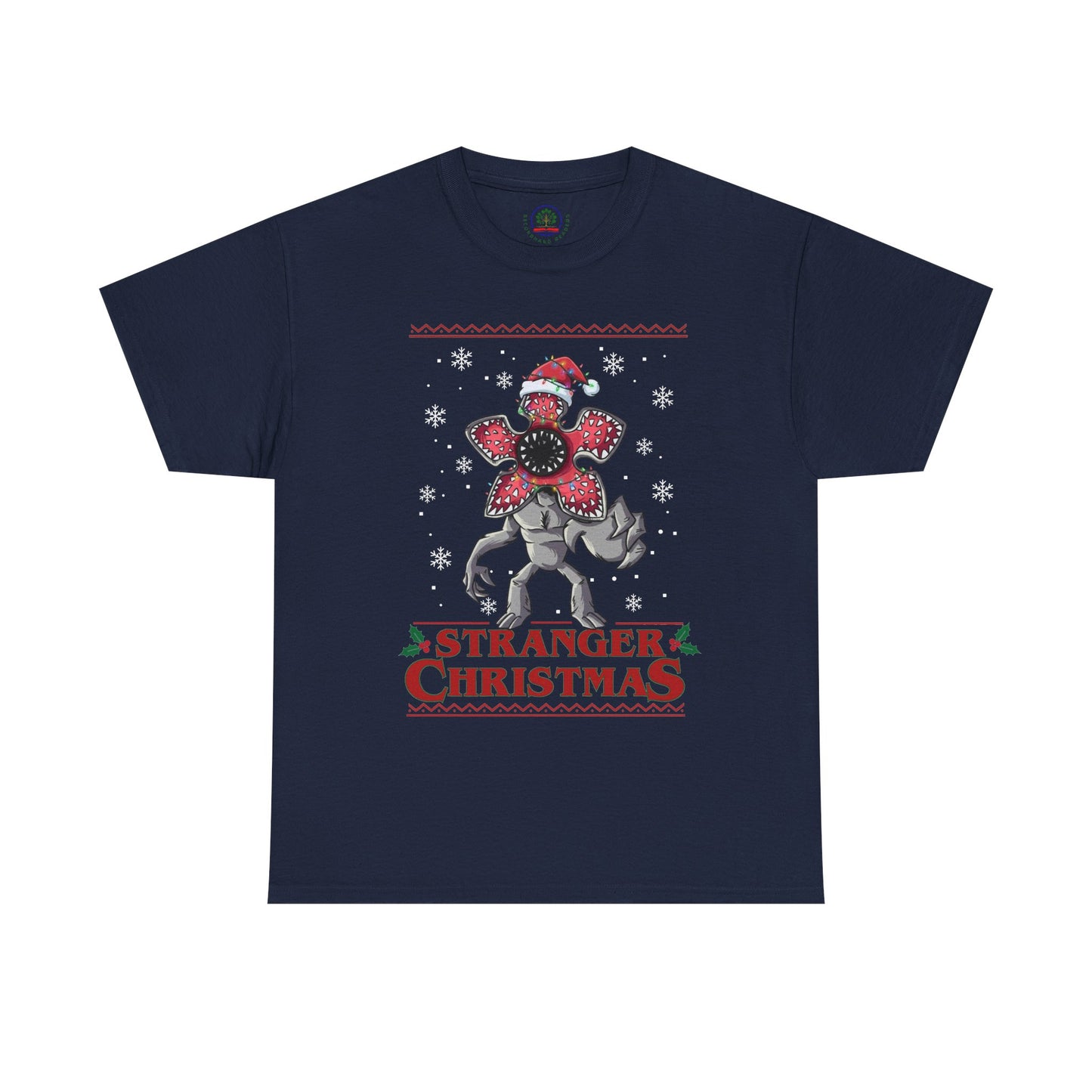 Stranger Christmas Demogorgon Tee | Holiday Horror T-Shirt Retro