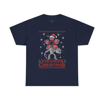 Stranger Christmas Demogorgon Tee | Holiday Horror T-Shirt Retro