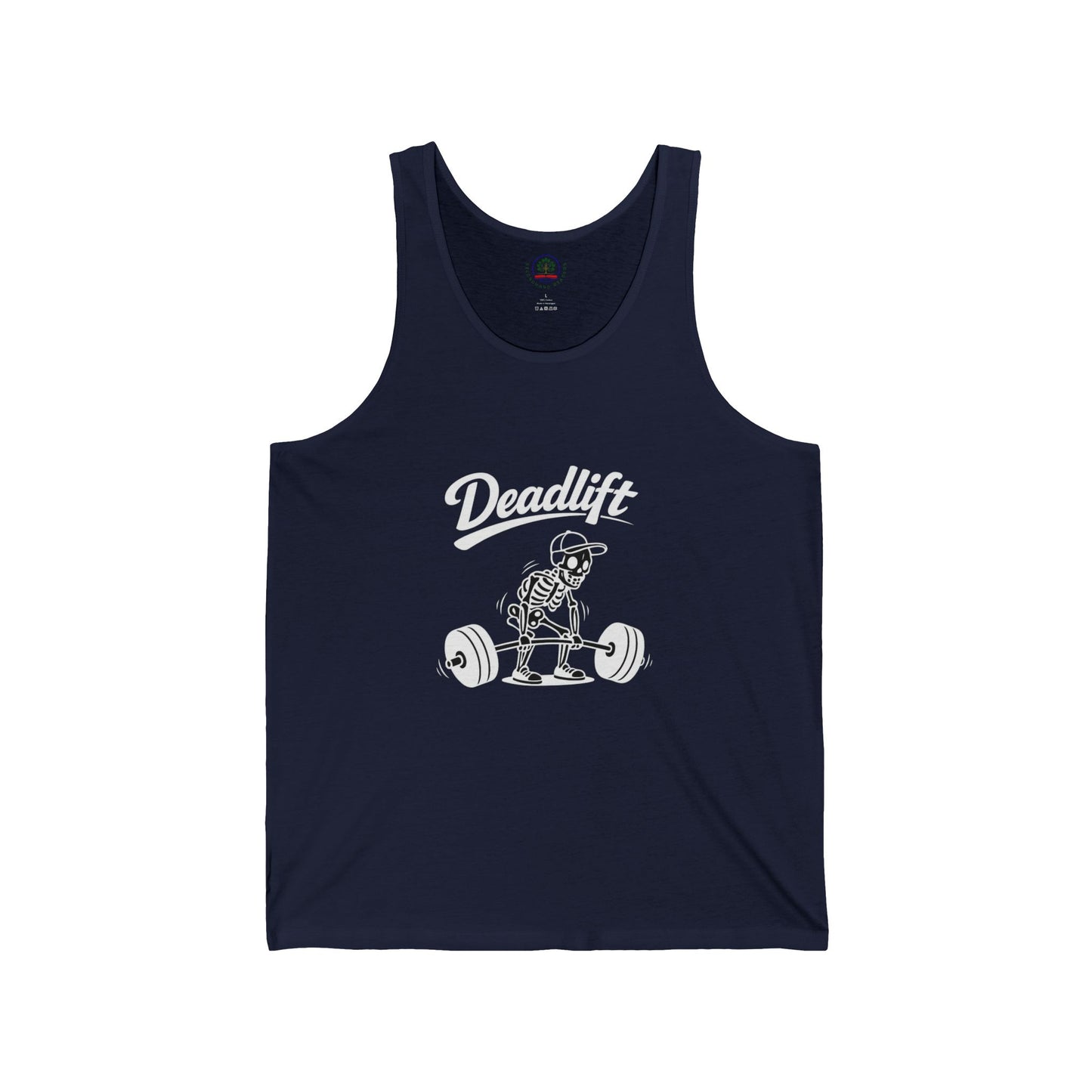 Unisex Funny Deadlift Skeleton Tank Top | Weightlifting Gym Workout Apparel