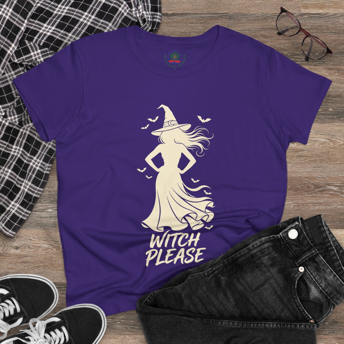Witch Please Tee - Sassy Women's Halloween Witch Graphic T-Shirt