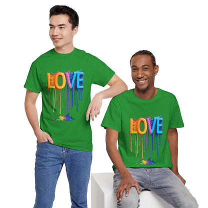 Rainbow Love Pride Unisex Tee - LGBTQ T-Shirt, Pride Apparel, LGBTQ Clothing
