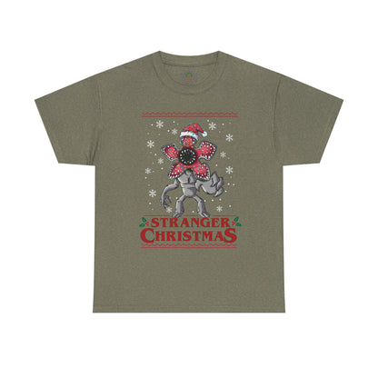 Stranger Christmas Demogorgon Tee | Holiday Horror T-Shirt Retro