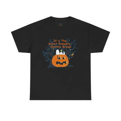 Pumpkin Tee, Spooky Fall T-Shirt, Halloween Charlie Brown Shirt, Snoopy - Secondhand Readers