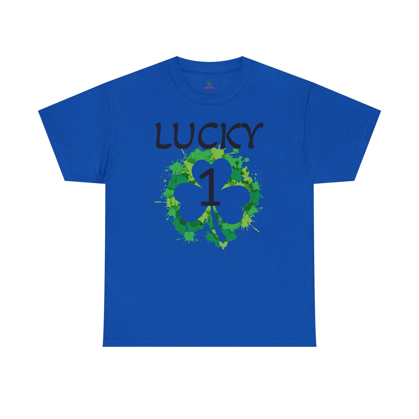 Lucky 1 St. Patrick's Day Clover T-Shirt | Irish Shamrock Design