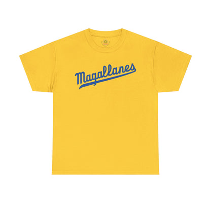 Venezuelan Navegantes del Magallanes baseball fan T-shirt in softstyle fabric, unisex design with team logo and vibrant colors.