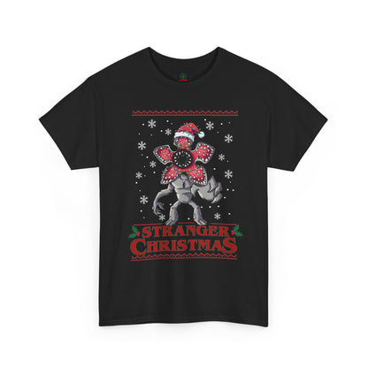 Stranger Christmas Demogorgon Tee | Holiday Horror T-Shirt Retro