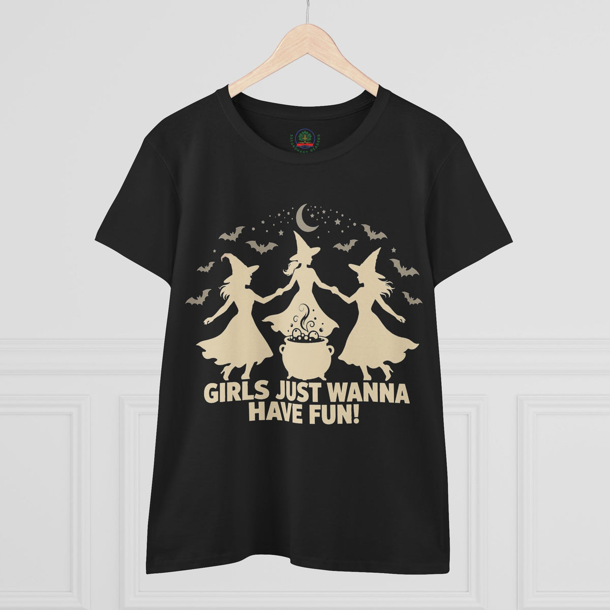 Girls Just Wanna Have Fun, Witch Dance Halloween Shirt, Womens Tee