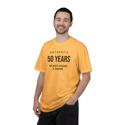 Many Years of Not Giving a Damn T-Shirt — Funny Custom Age Birthday Tee