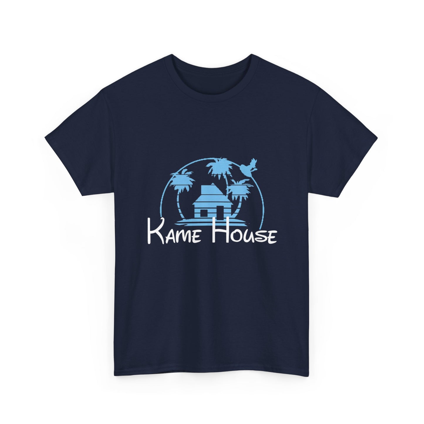 Anime Dragon Ball Inspired Kame House + Disney Buena Vista Logo T-Shirt