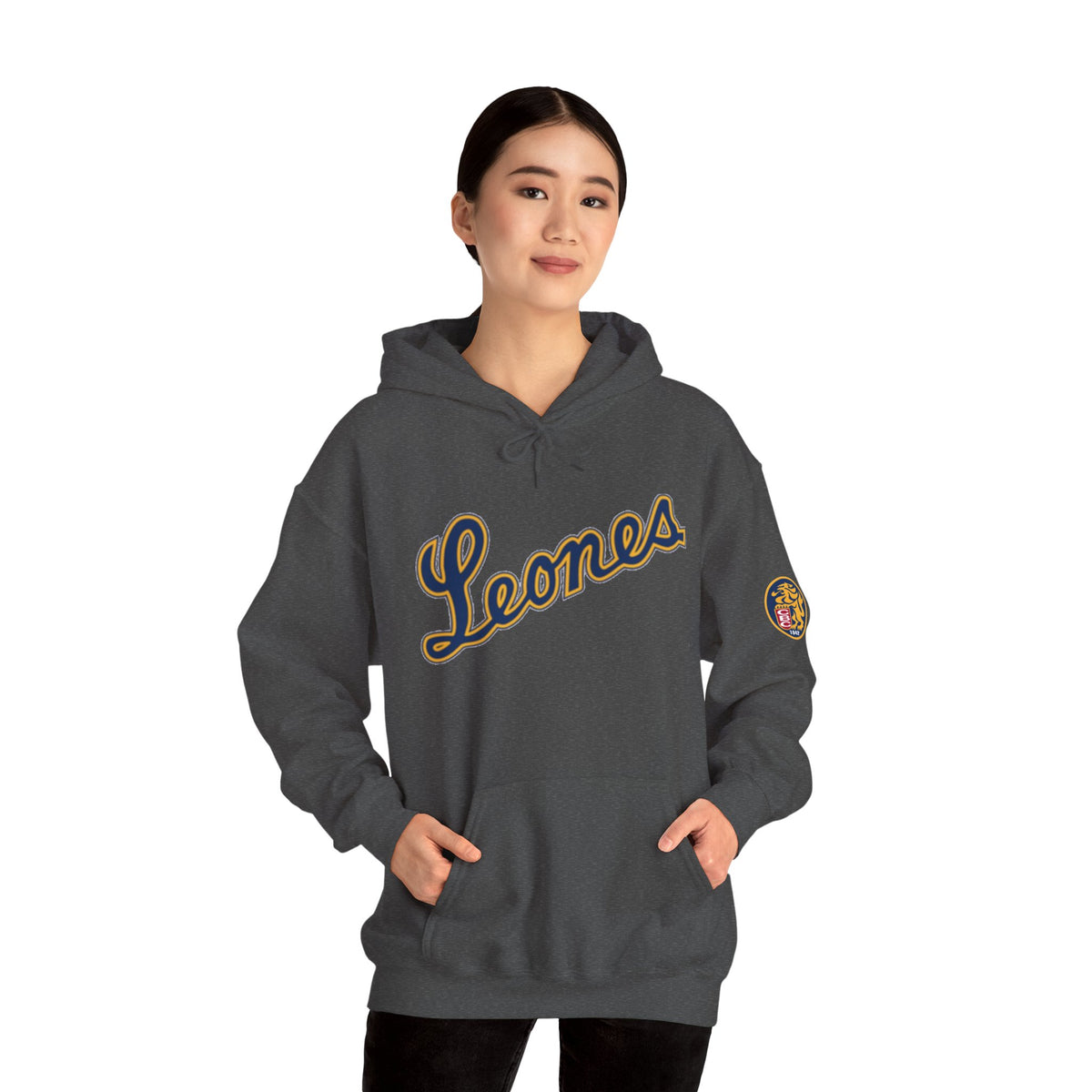 Venezuelan Baseball Fan, Leones del Caracas Unisex Heavy Blend™ Hooded Sweatshirt