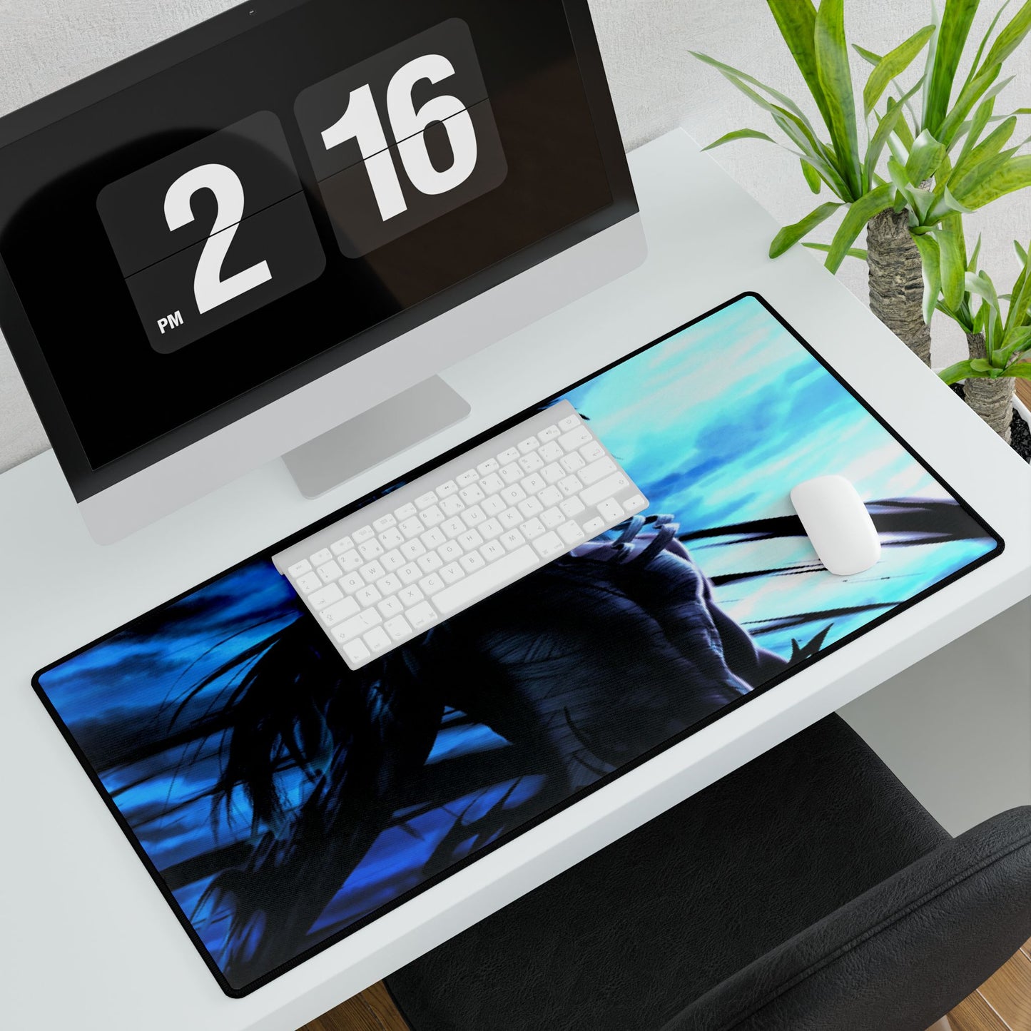 Bleach Anime Desk Mat, Ichigo Mugetsu Form, MTG TCG Gamer Playmat, Manga Desk