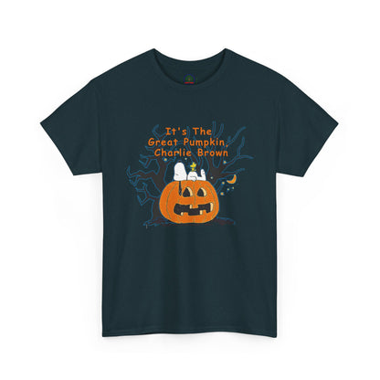 Pumpkin Tee, Spooky Fall T-Shirt, Halloween Charlie Brown Shirt, Snoopy - Secondhand Readers