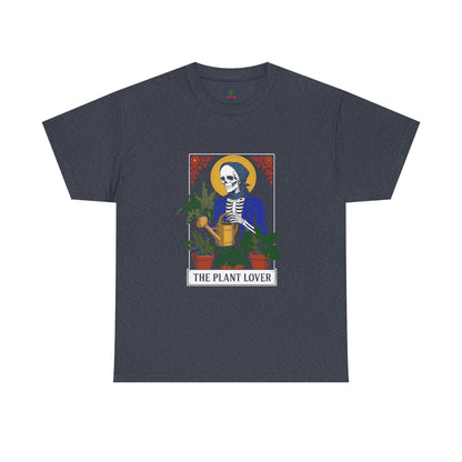 Plant enthusiast T-shirt featuring tarot card design, perfect for plant lovers and humorously themed gift, by Printify.