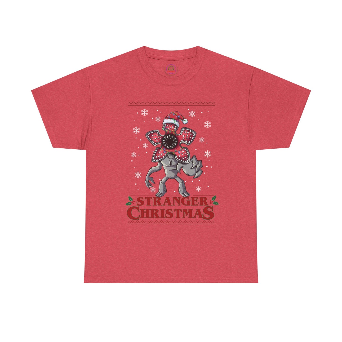 Stranger Christmas Demogorgon Tee | Holiday Horror T-Shirt Retro