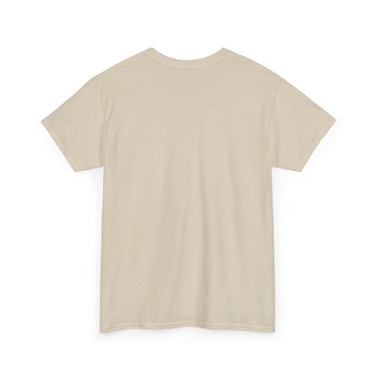 Respect the Locals Bison Patch T-Shirt featuring a bison graphic, ideal for hiking and camping enthusiasts, by Printify.