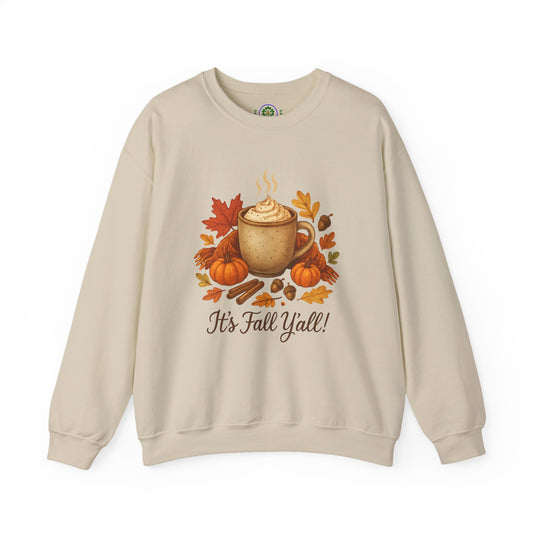 Fall Vibes Crewneck Sweatshirt, Cozy Autumn Graphic Shirt, It's Fall Y'all