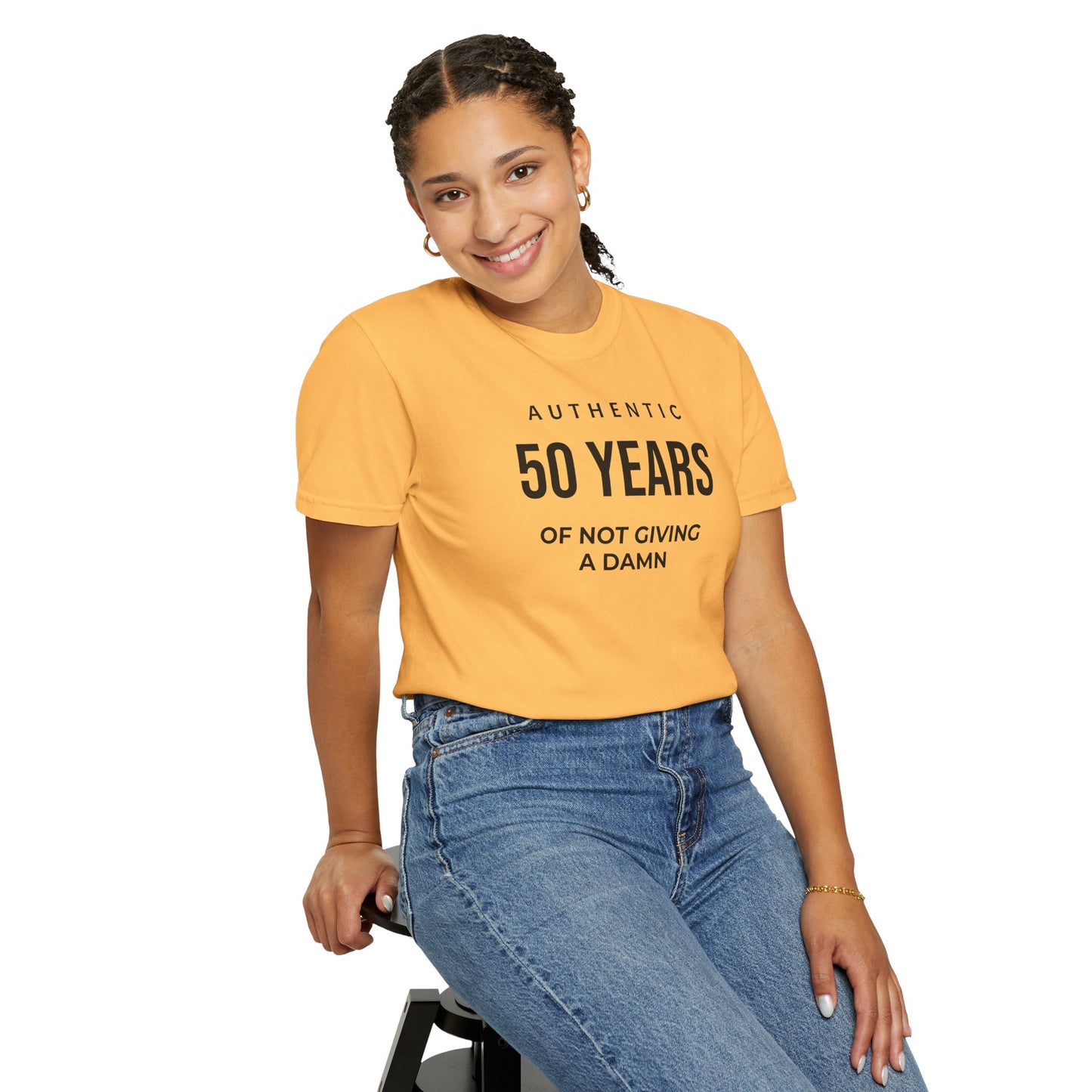 Many Years of Not Giving a Damn T-Shirt — Funny Custom Age Birthday Tee