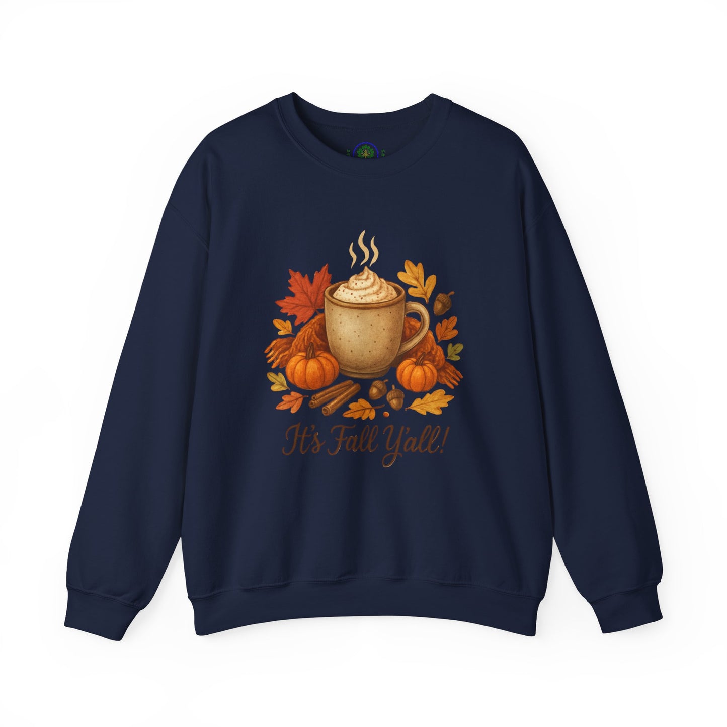 Fall Vibes Crewneck Sweatshirt, Cozy Autumn Graphic Shirt, It's Fall Y'all