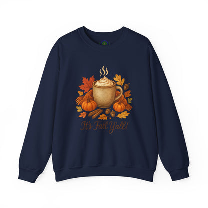Fall Vibes Crewneck Sweatshirt, Cozy Autumn Graphic Shirt, It's Fall Y'all