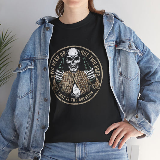 Funny Halloween Skeleton Tee, Two Beer or not Two Beer, Halloween Party Shirt