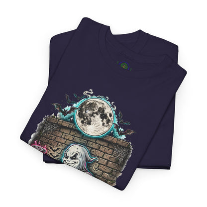 Funny Ghost Graphic Tee — "I'm Here for the Boos" Halloween T-Shirt
