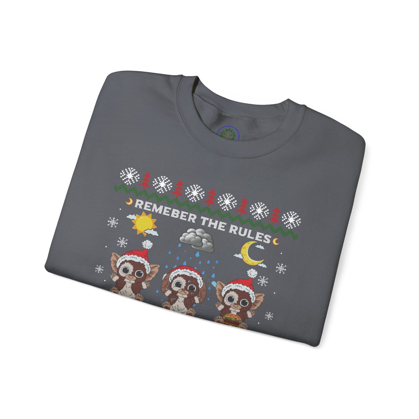 Gremlins Mogwai Ugly Christmas Sweater Crewneck Sweatshirt | Retro Holiday