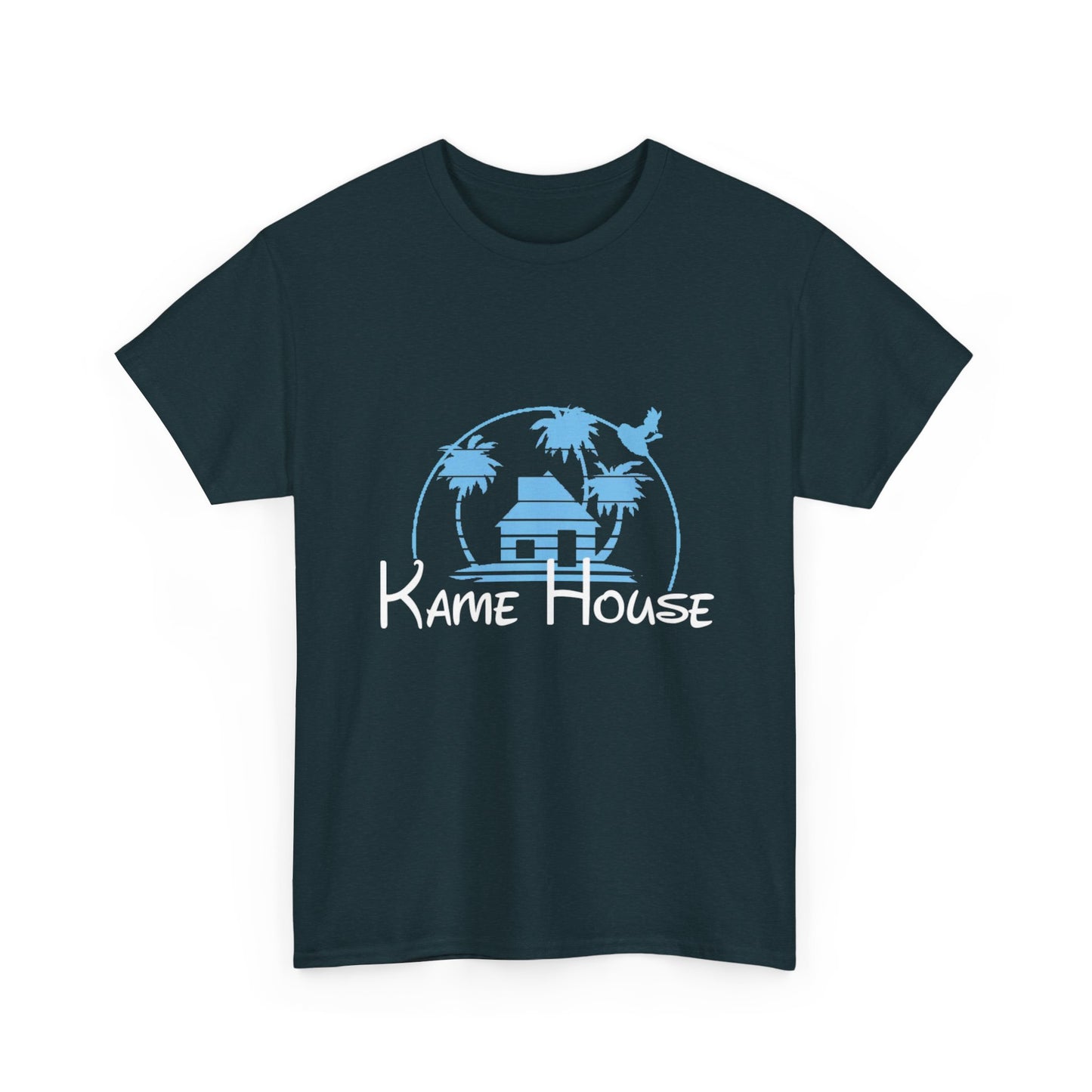 Anime Dragon Ball Inspired Kame House + Disney Buena Vista Logo T-Shirt