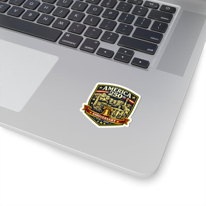 America 250th Anniversary Crest Kiss-Cut Stickers | 4th of July USA