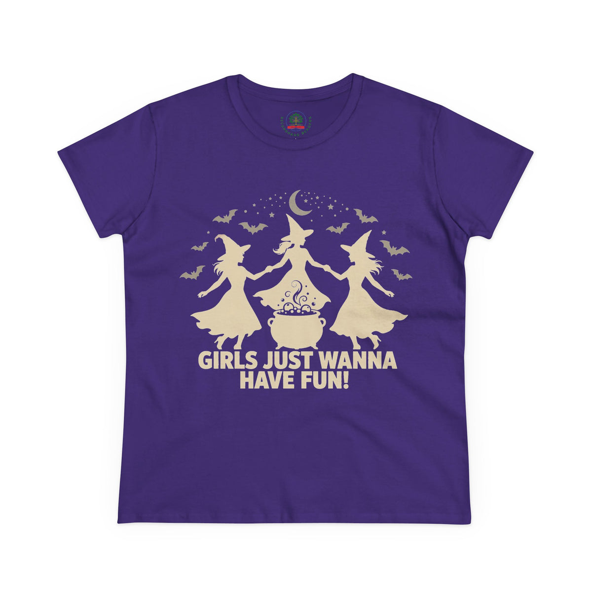 Girls Just Wanna Have Fun, Witch Dance Halloween Shirt, Womens Tee