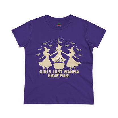 Girls Just Wanna Have Fun, Witch Dance Halloween Shirt, Womens Tee