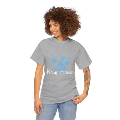 Anime Dragon Ball Inspired Kame House + Disney Buena Vista Logo T-Shirt