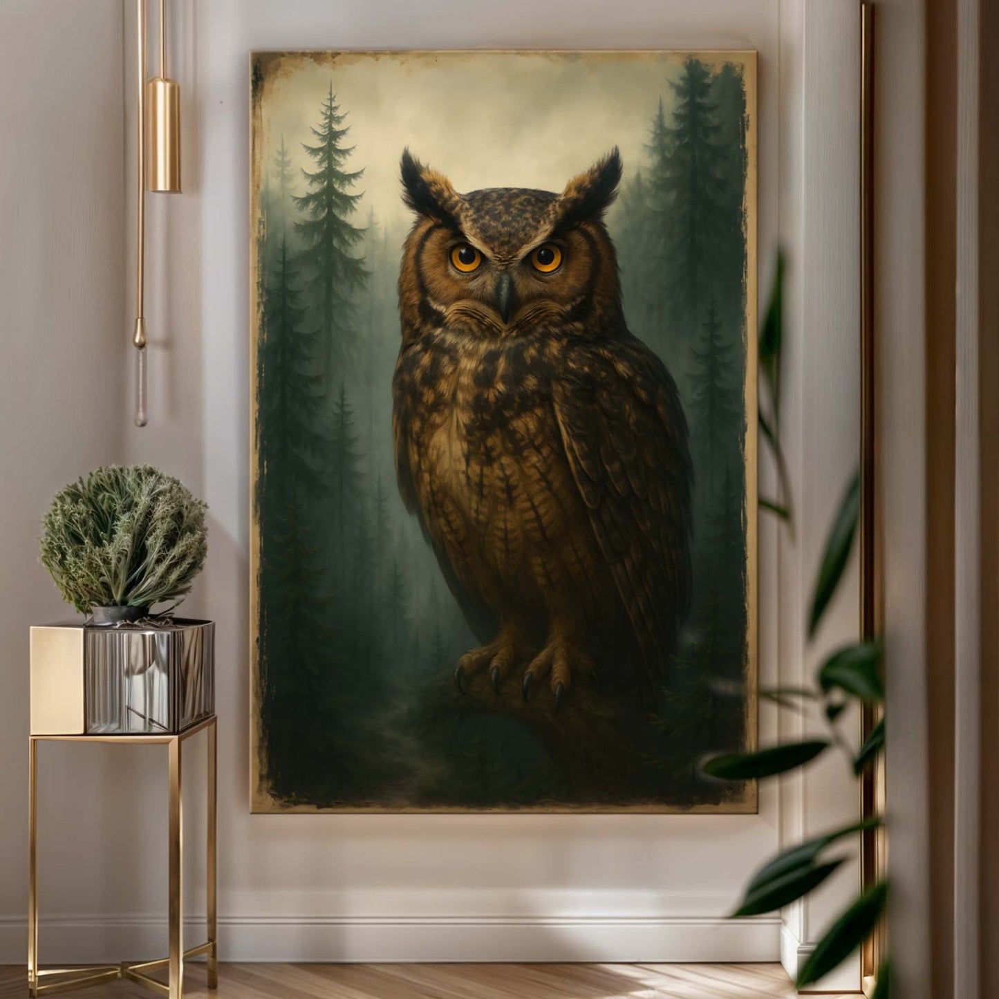 Watcher Of The Woods Owl Wall Art - Secondhand Readers