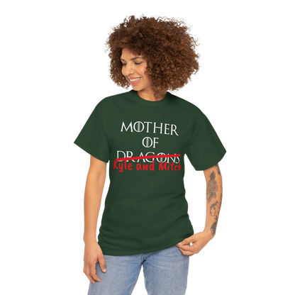 Mother of Dragons T-Shirt by Printify featuring fire and ice design, customizable fantasy-inspired graphic for fans of Song of Fire & Ice