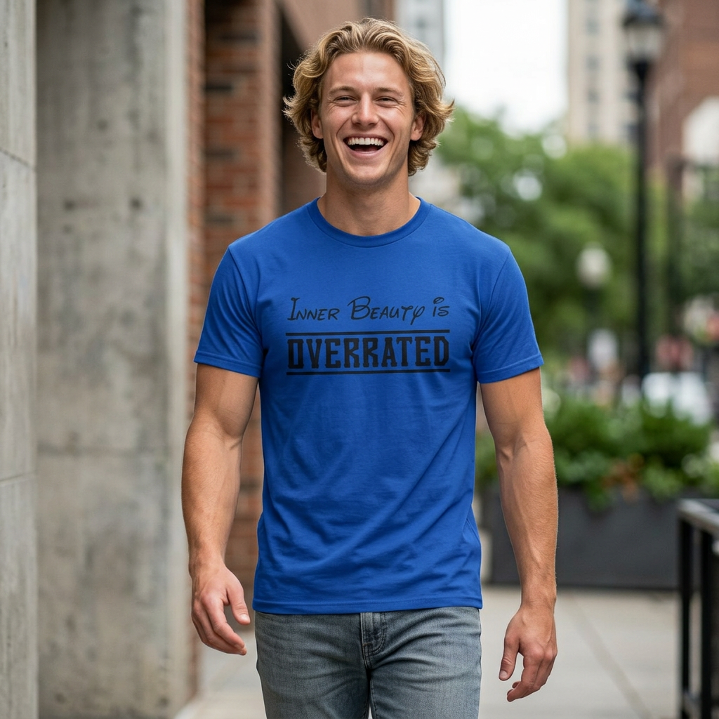 Inner Beauty Is Overrated graphic tee | Funny Sarcastic Shirt Unisex