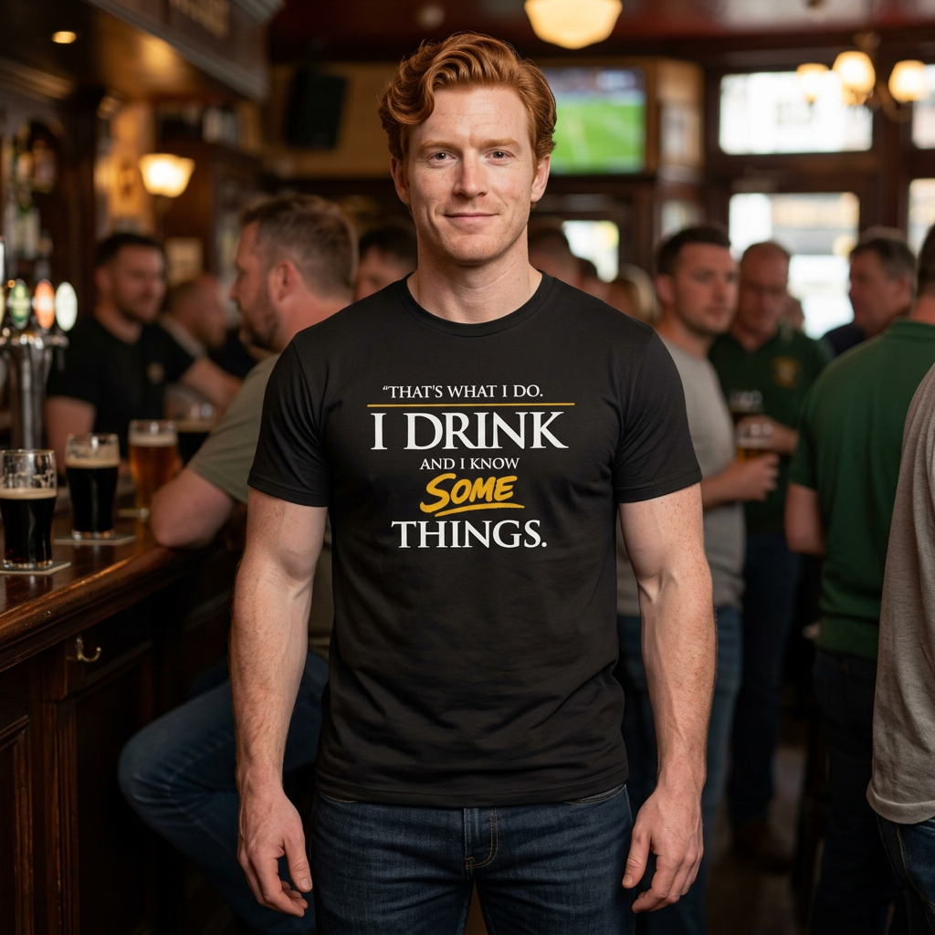 I Drink and I Know Some Things Tee | GOT Inspired Quote, Father's Day